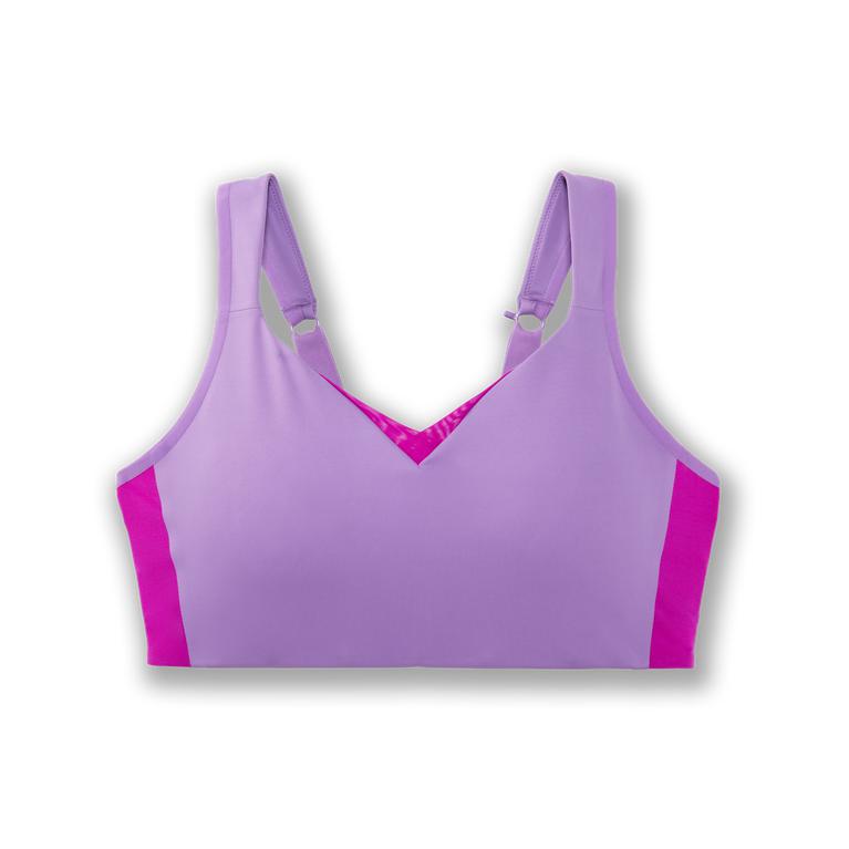 Brooks DRIVE CONVERTIBLE Running Bra Womens Outlet - Heliotrope/Magenta/MediumPurple (ZYU915287)